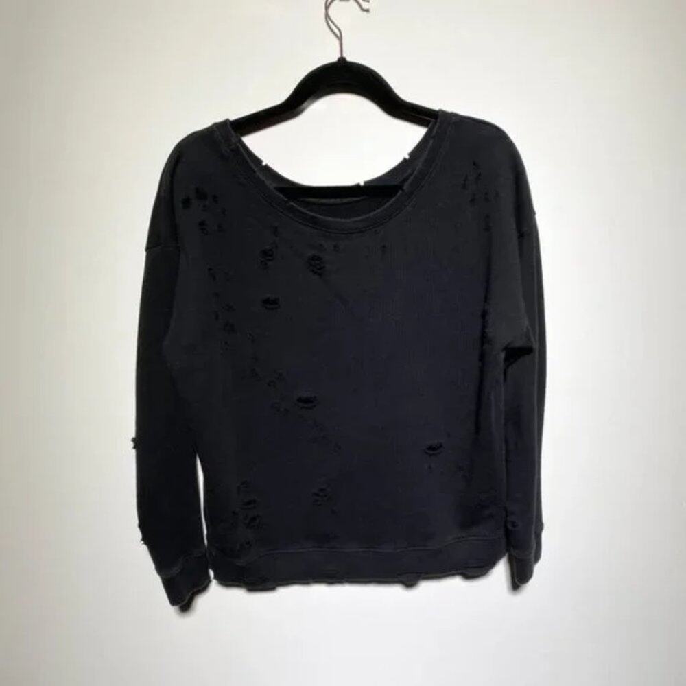 WOMENS BLACK HOLE TEXTURED SWEATSHIRT